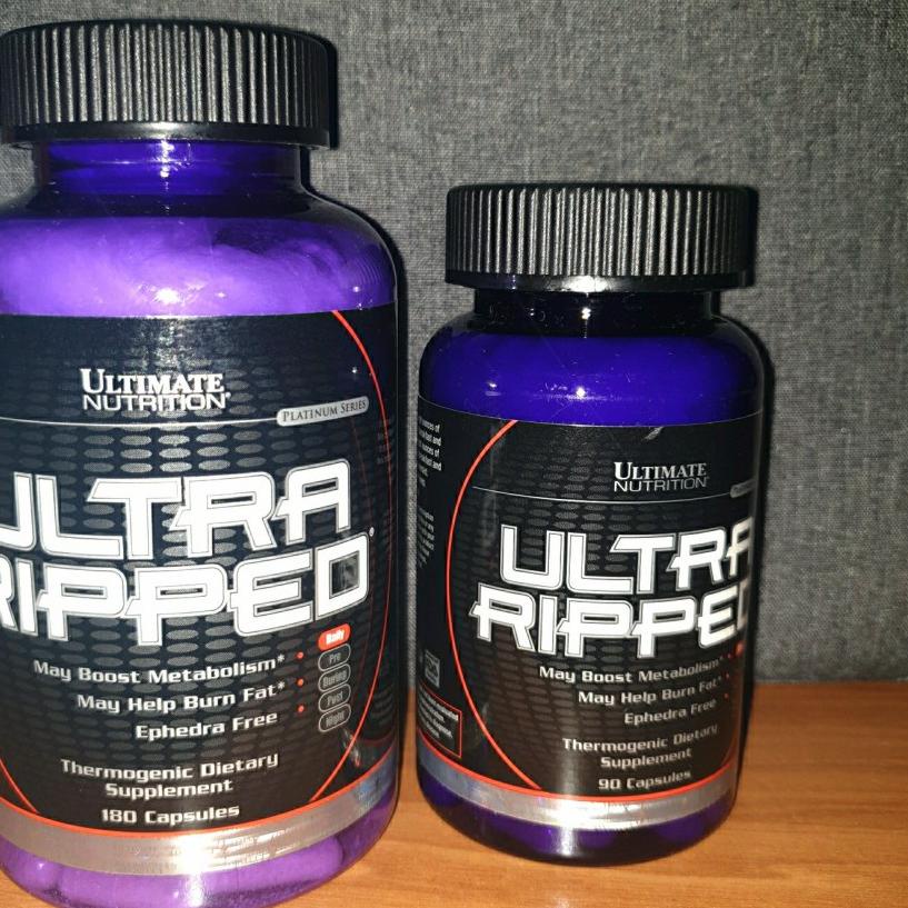 [KODE RT9WF] ULTRA RIPPED 90 CAPS 180 CAPSULE fatburner pembakar lemak - 90 caps