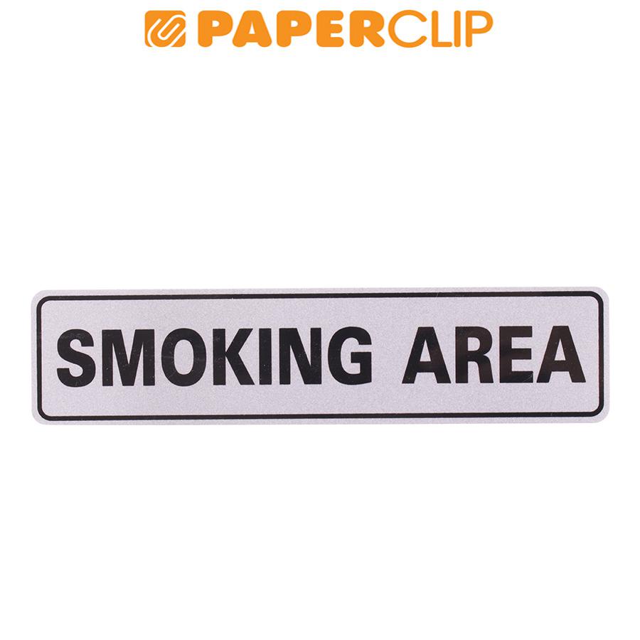 

SIGN LABEL MG 2A SL 25 SMOKING AREA