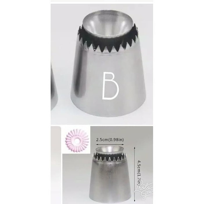 

Best Seller - Cake/Cookies Ring Icing Nozzle Type B / Spuit Decoration