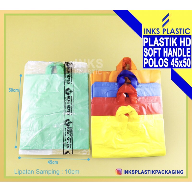 Plastik Hd Soft Handle Polos 45 X 50 ( 50 Pcs )