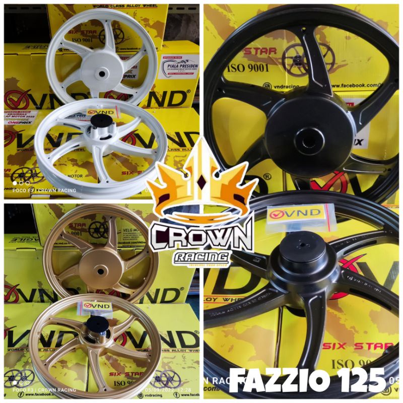 Velg VND Six Star Ring 14 Yamaha Fazzio 125