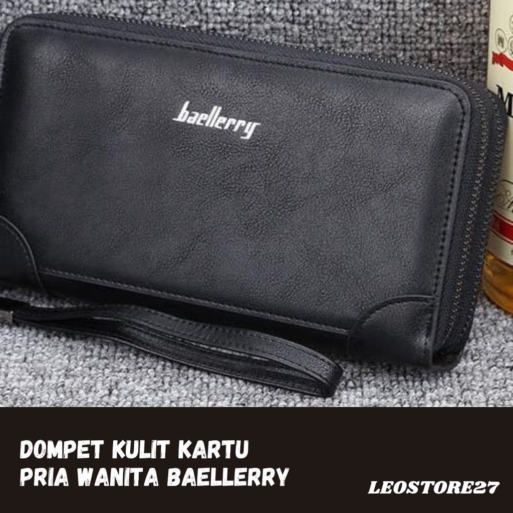 DOMPET PRIA LIPAT BRANDED DOMPET RETRO KULIT PANJANG KARTU CARD ORIGINAL / dompet kulit pria / X2U5