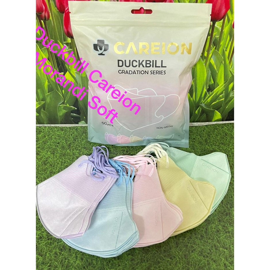 Masker Duckbil Warna gradasi Careion Morgandi isi 50 pcs