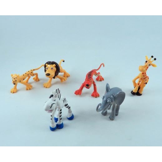 Mainan Miniatur Animal Cartoon Toy Set / Set Figure Kartoon Binatang