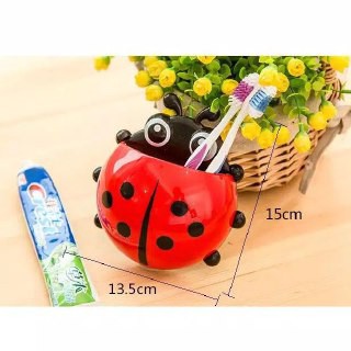 [IMPORT] -  Ladybug Toothbrush holder / Tempat Sikat Gigi Odol kumbang