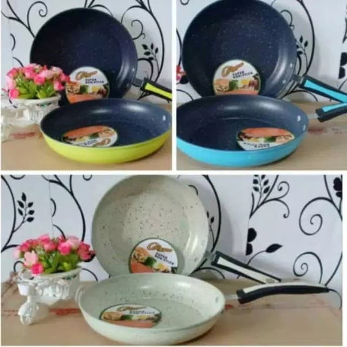 Wajan Teflon Diameter 22 Cm / Wajan Teflon Anti Lengket Calypso / Wajan Teflon Termurah / Calypso Frypan Super Penggorengan