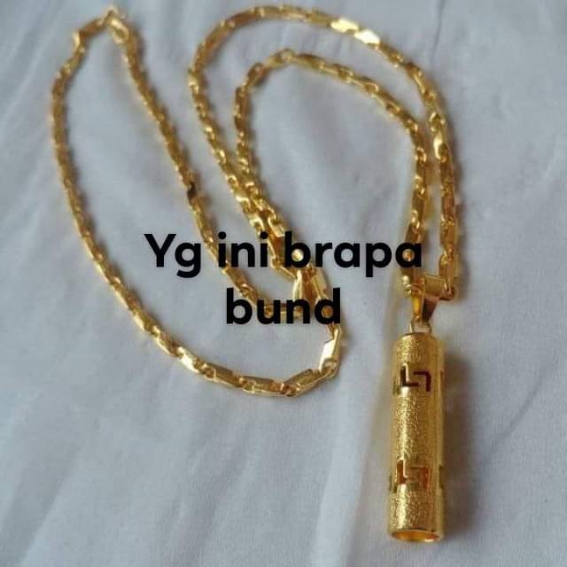 Kalung lionting bambu lapis emas