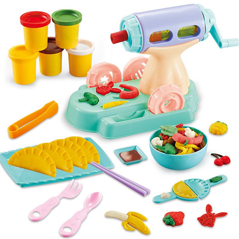 wooden toy kitchen food