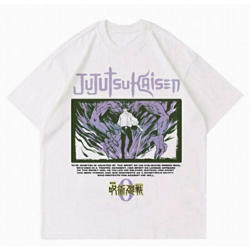 KAOS JUJUTSU KAISEN 0 - YUTA OKKOTSU | T-SHIRT BAJU ANIME MANGA JUJUTSU KAISEN  | KAOS ANIME JAPAN