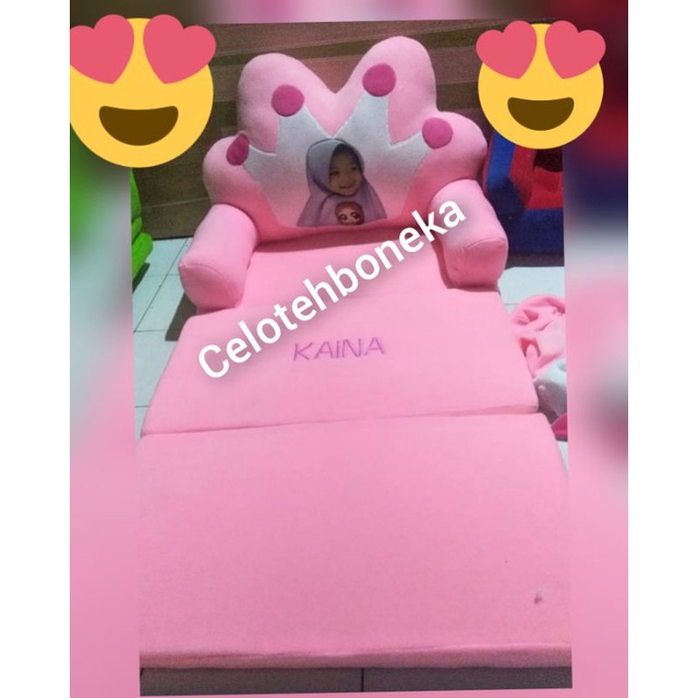 sofa lipat anak / sofa lipat jumbo / sofa lipat karakter / sofa lipat custom photo / sofa anak