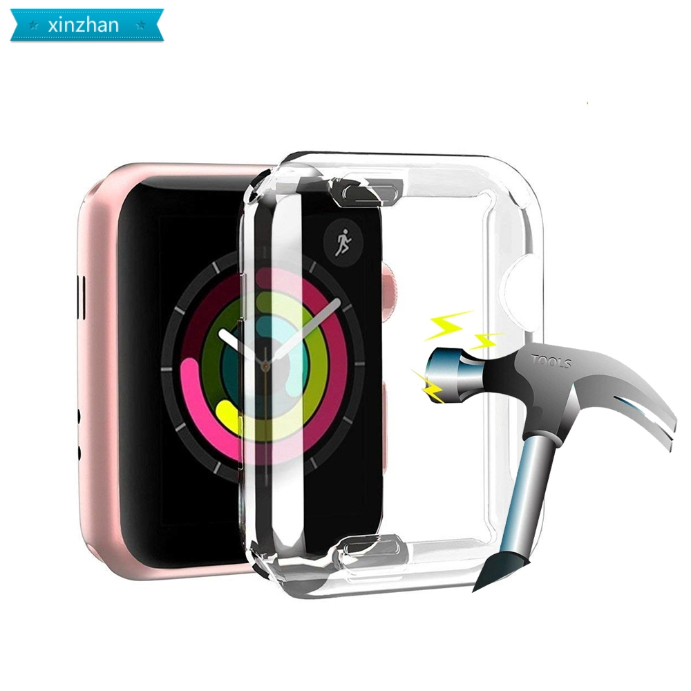 Casing Soft Case TPU Transparan untuk Apple Watch Series 4