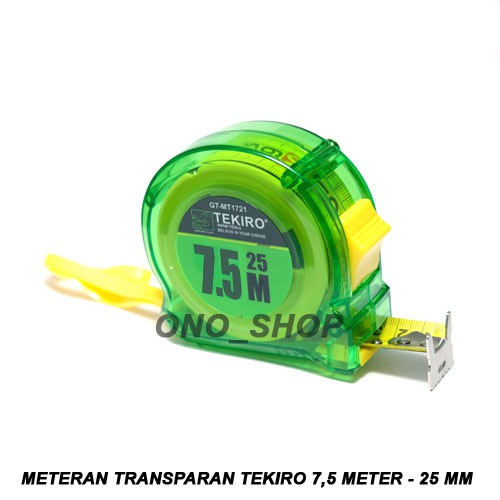 Meteran Transparan Tekiro 7,5 Meter - 25 mm