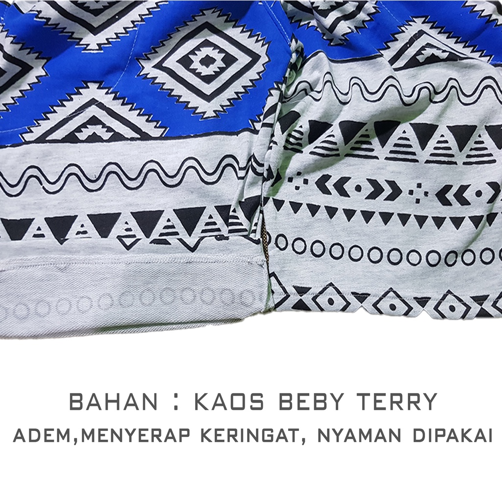 Celana Pendek Kolor Pria Bahan Baby Terry Ukuran All Size Dewasa Motif Shapes – 72SlimShapes