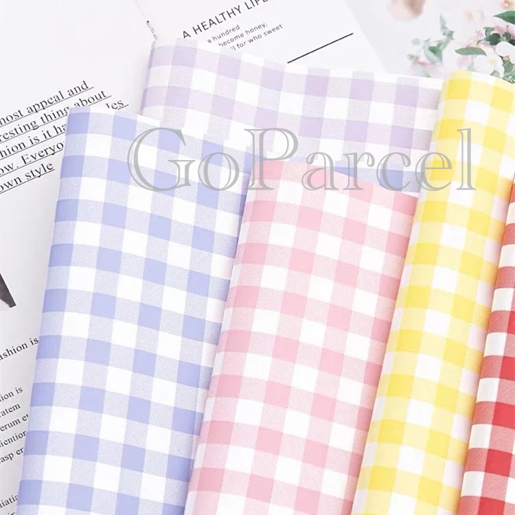 ( 5 Lembar ) CATUR SQUARE - FLOWER WRAPPING PAPER/ KOREAN CELLOPHANE KOTAK PLASTIC WATERPROOF/ KERTAS BUNGA