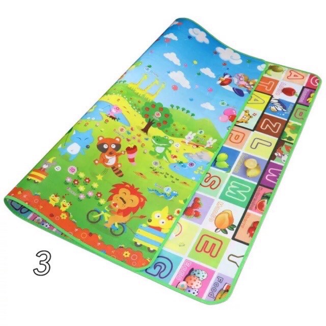 Tikar camping Karpet main anak playmat baby uk 0.5cmx150x180 double side