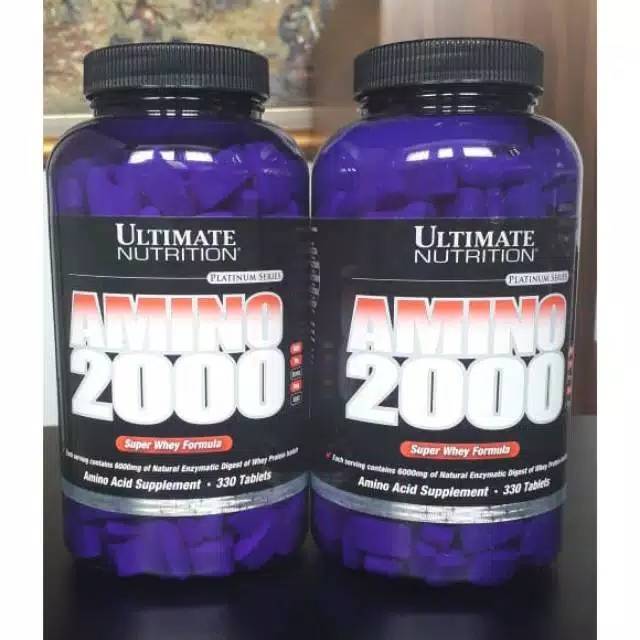 Ultimate Nutrition Amino 2000 330 Tablet 2002 bcaa kapsul UN ultimat suplemen