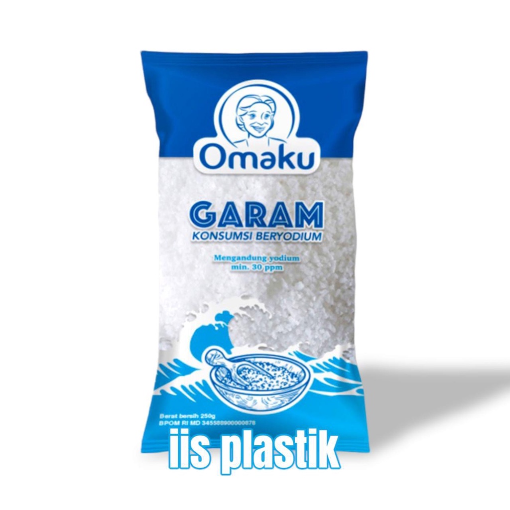 

garam konsumsi 250gr garam bumbu masak garam siap pakai garam beryodium garam dapur 250 gr