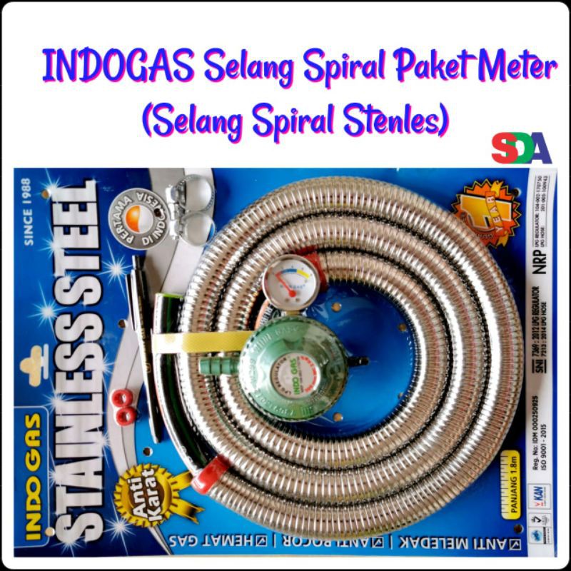 Regulator Paket Meter Indogas 404-PAMFS Stainless