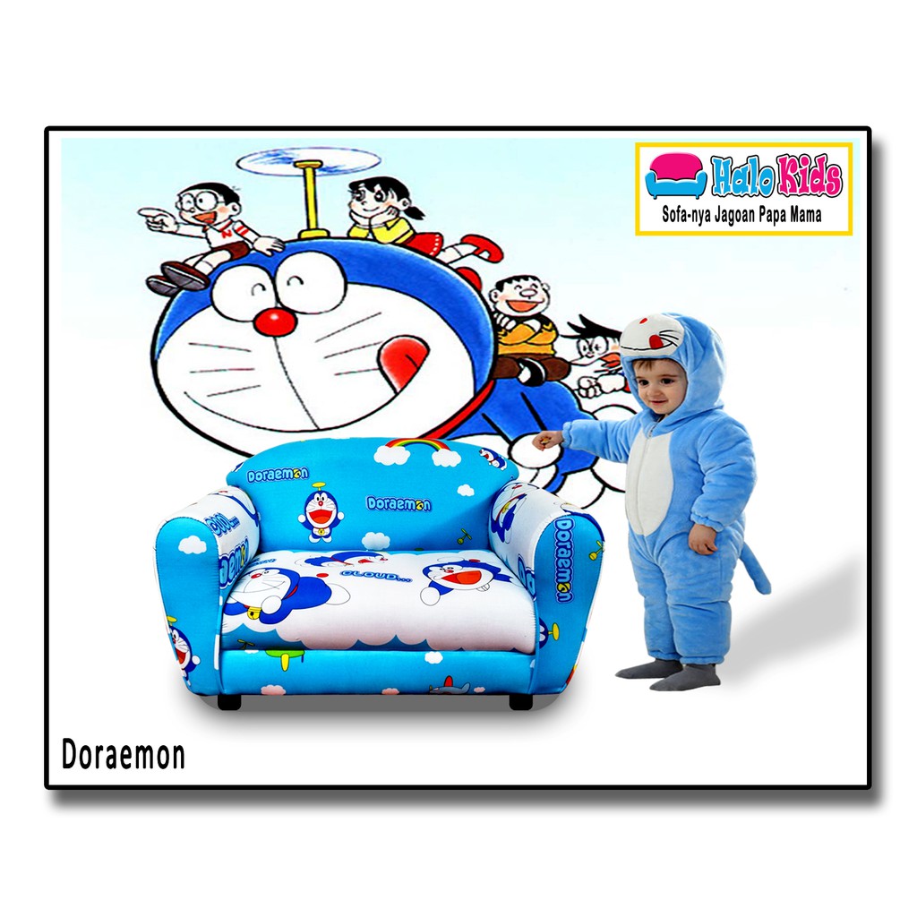 HADIAH ANAK | SOFA HALO KIDS - MOTIF DORAEMON | SOFA ANAK | KURSI BAYI | MAINAN BUKAN SOFA ODONG2