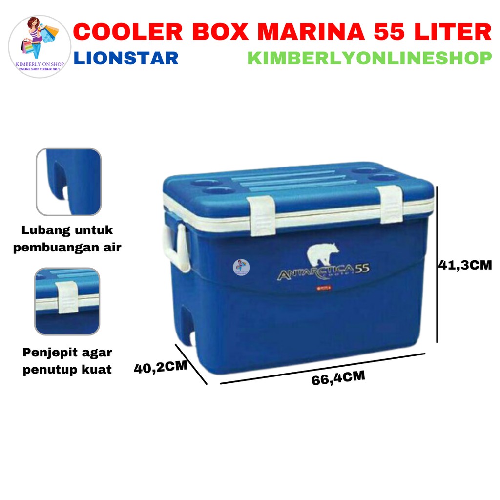 Cooler Box Ice Box Es Antartica 55 L Lion Star Kotak Es