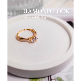 Image of RING DIAMOND LOOK