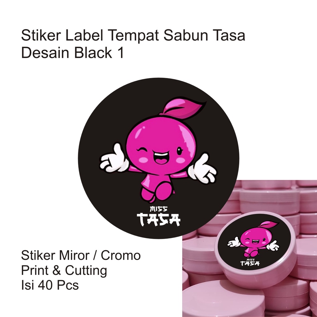 

Stiker label Tasa Black