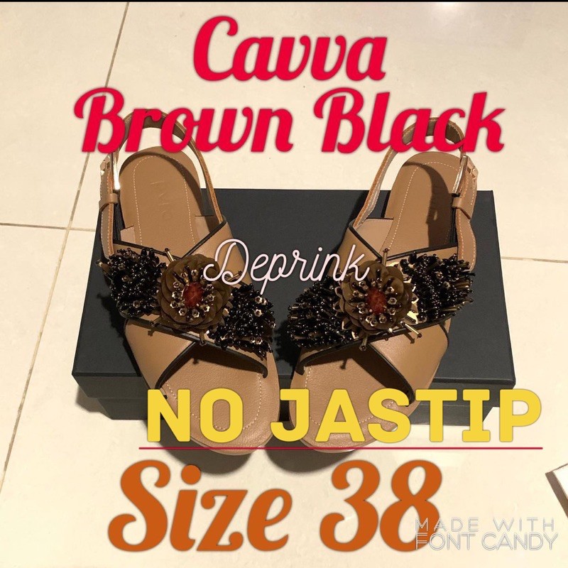 Pvra CAVVA BROWN BLACK size 38