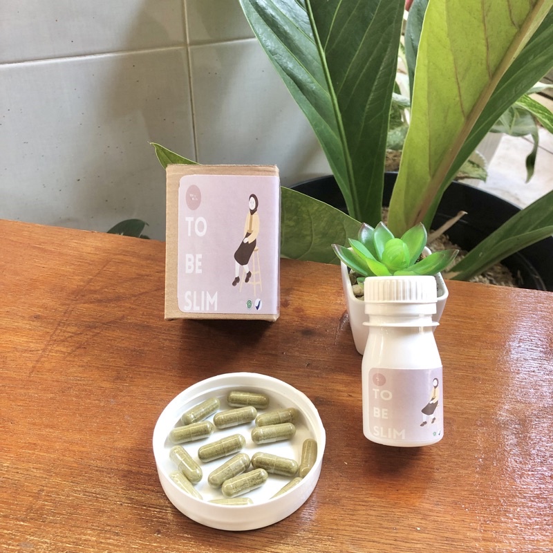 Kapsul Teh Daun Jati Cina Premium Obat Diet Herbal Alami Obat Pelangsing Ijin P-Irt Bpom Approved Le