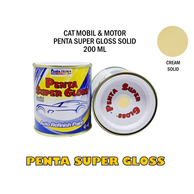 CAT PENTA CREAM 0101 200 gram - penta super gloss krem - penta krem - cat krem penta super gloss