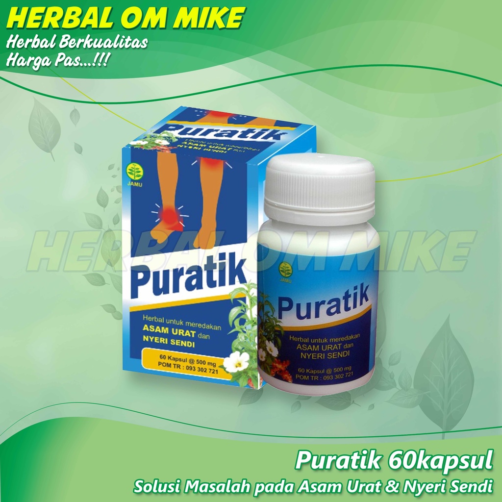 

Puratik 60kapsul Solusi masalah pada Asam Urat
