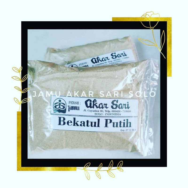 Jamu Akar Sari - Bekatul Beras Putih - Bekatul Putih 100 gram - Untuk Mengatasi Kesehatan Tulang