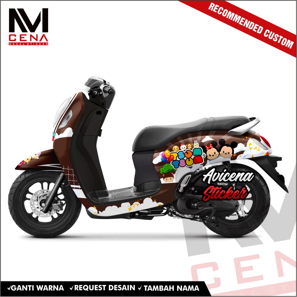 Sticker Striping Decal Scoopy Prestige New 2021 Decal Sticker New Scoopy Prestige 2021 Full ct