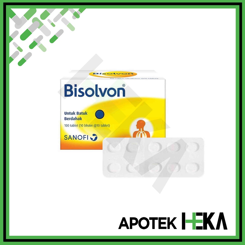 Bisolvon Tablet 8 mg Box isi 10x10 Tablet - Obat Batuk Berdahak (SEMARANG)