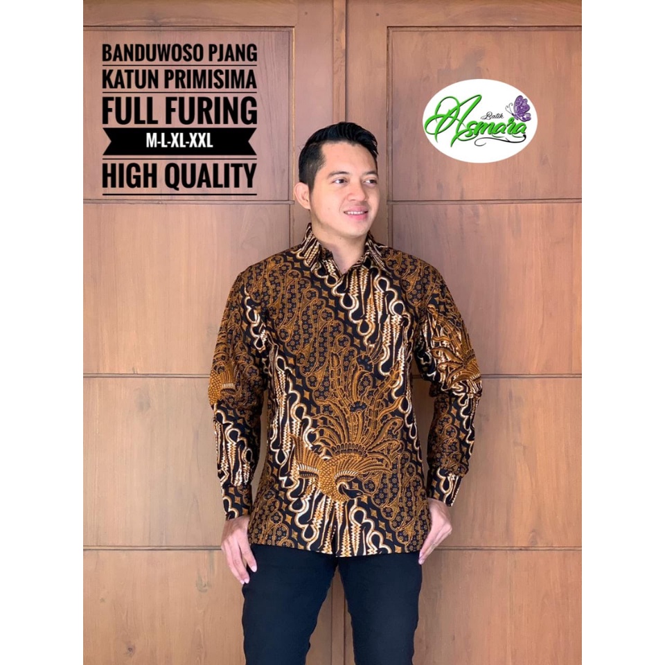 BANDUWOSO ASMARA BATIKSOLOAMANAH KEMEJA BAJU BATIK PRIA SOLO LENGAN PANJANG PENDEK LAPIS FURING ATASAN BATIK PREMIUM MODERN KATUN HALUS BASOPI MERAH LAMBADA WIRAYUDA NAVY PERMATA HITAM NAGA LINGKAR ABISENA SEGORO UNGU WIJAYA KUSUMA ALASKA PINK DEWO CEMANI