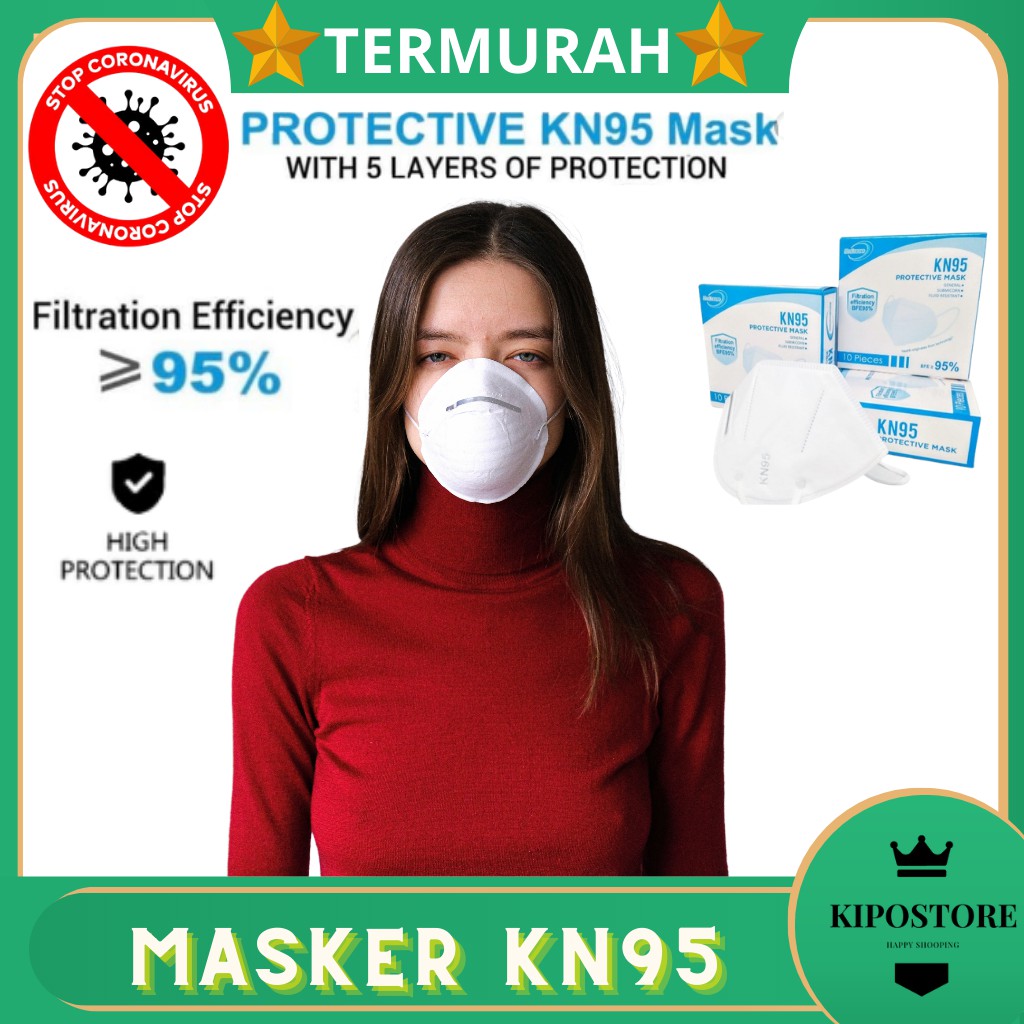 Masker KN95 Masker N 95 BFE95% RESMI IZIN BNPB