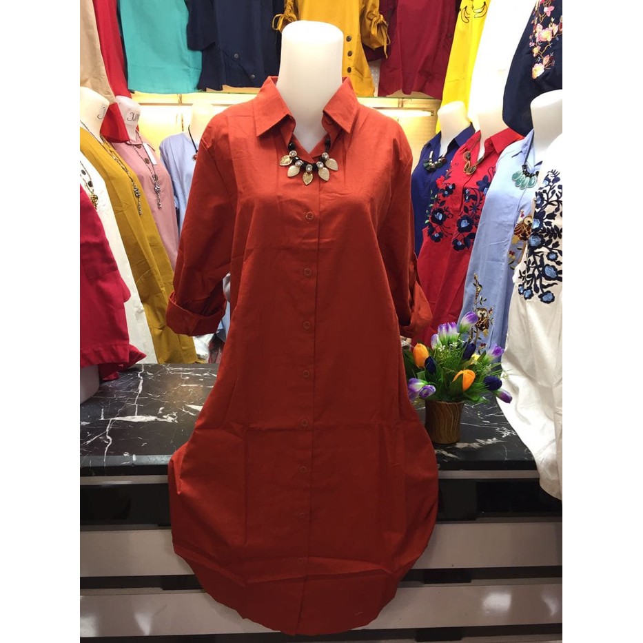 Baju Pakaian Atasan Wanita Tunik Muslim Blouse Blus Tuniq Polos 1110 - Hijau Muda