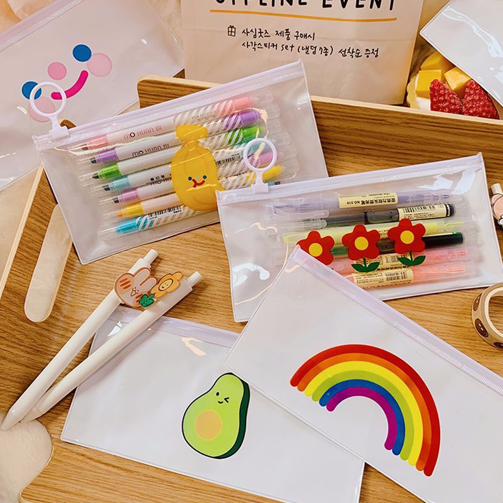 BRGUNIK  Pouch Dompet Mika Make Up Kawai Pouch Resleting Tempat Alat tulis Pouch Makeup Skincare Travel Pouch R444 799