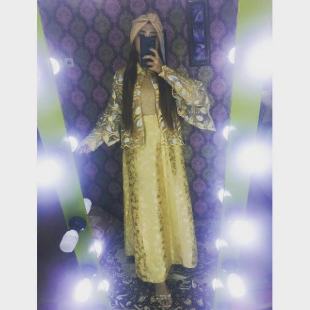 Gamis brokat mewah import