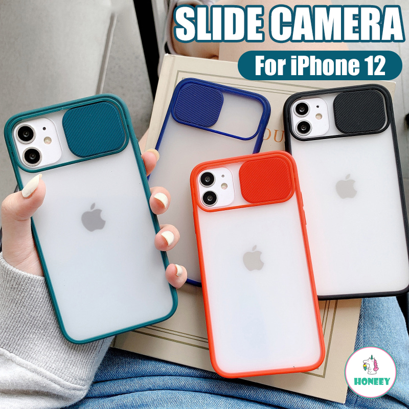 Push Pull Camera Lens Protection Phone Cases for IPhone 12 11 Pro Max X Xs Max XR 6 8 7 Plus 2020 Clear Matte TPU Frame Matte PC Cover