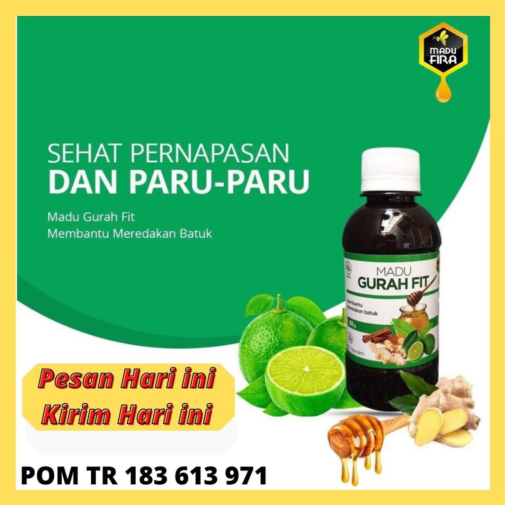Madu Gurah fit Madu Gurah Obat Herbal Batuk Kering Sesak Nafas Asma Bronkitis BPOM Asli-1