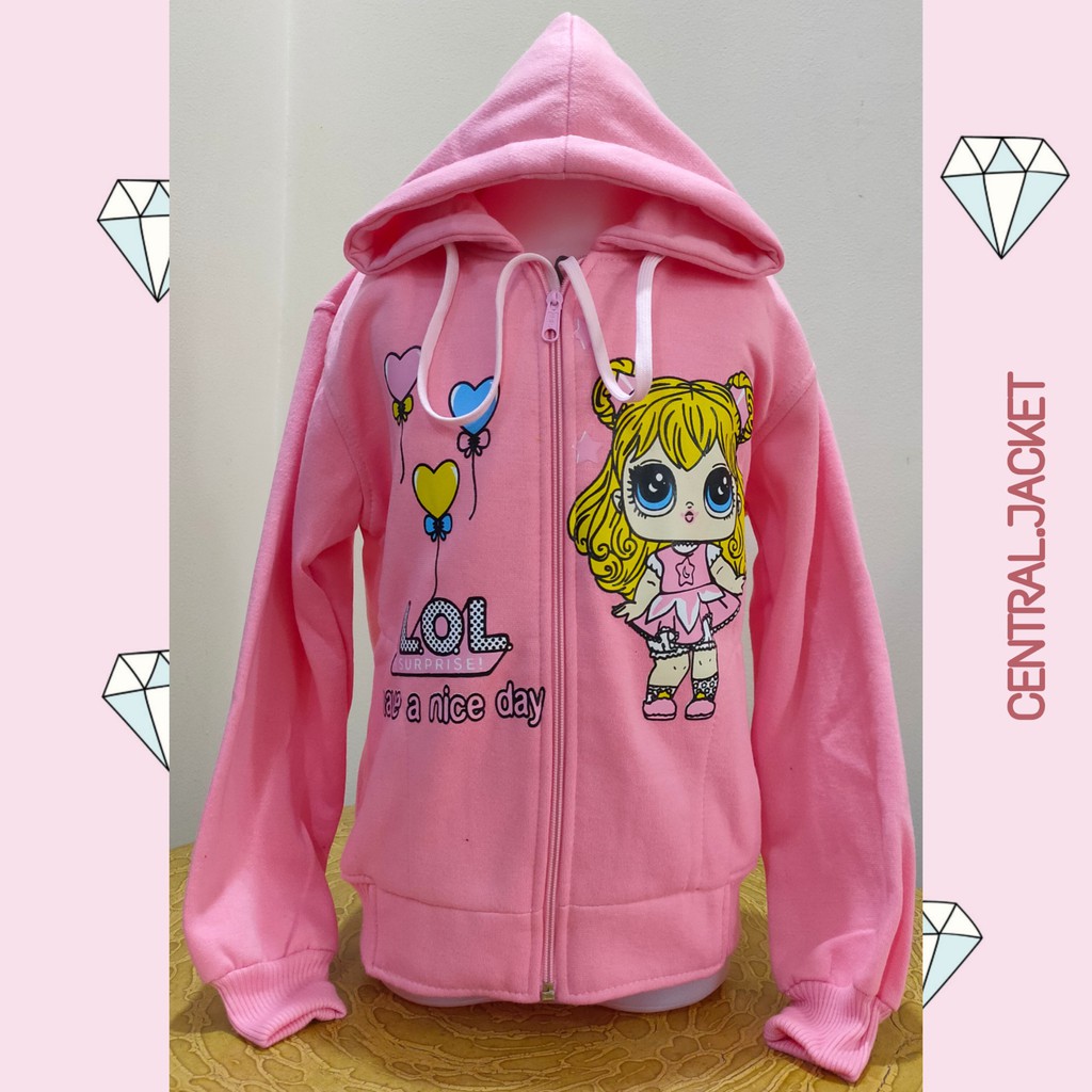 JAKET ANAK PEREMPUAN LOL - SWEATER HOODIE ANAK PEREMPUAN TEBAL - CENTRAL JACKET