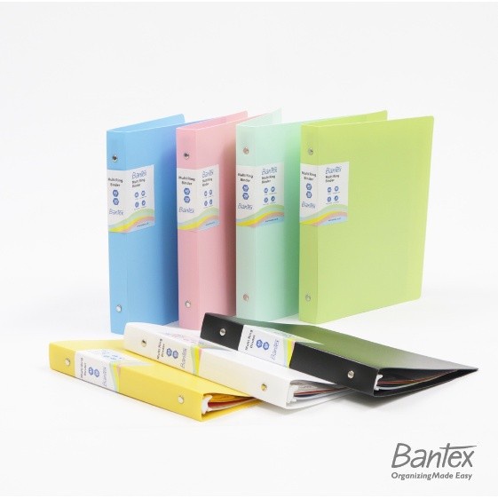 

Bantex Binder Polos B5 Trendy Multi Ring Binder 26 Holes