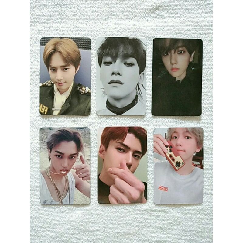 (EXO PHOTOCARD- DMUMT)/(BAEKHYUN PHOTOCARD CITY LIGHTS )OFFICIAL