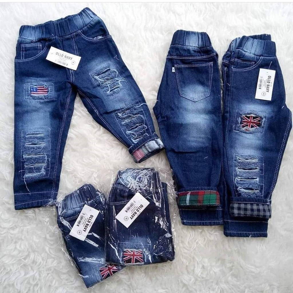 CELANA JEANS ANAK LAKI LAKI IMPORT STIK BALIK USIA 1-8 TAHUN