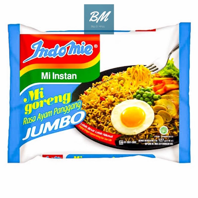 

Indomie Ayam Panggang Jumbo 1 Pcs / Mie Indomie Goreng Rasa Ayam Panggang Jumbo 1 Bungkus / Indomie Rasa Ayam Panggang Jumbo 127 gr