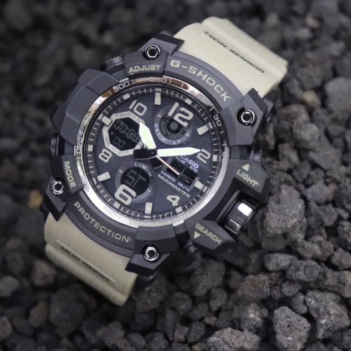 JAM TANGAN PRIA / COWOK G-SHOCK GS GG 510 HIJAU KECOKLATAN LIST HIJAU KECOKLATAN ANTI AIR