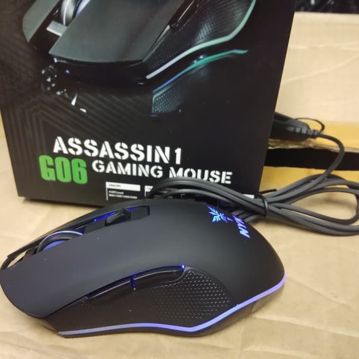 MOUSE GAMING NYK G06 ASSASSIN 1 LED RGB