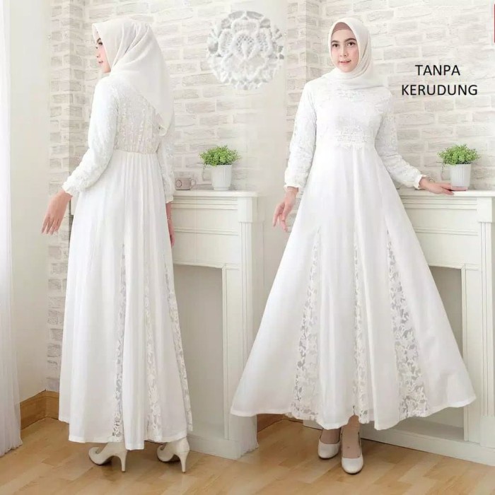 PREMIUM BUSANA WANITA MUSLIMAH SYARI BAJU ABAYA MUSLIM JUBAH GAMIS MURAH - HITAM