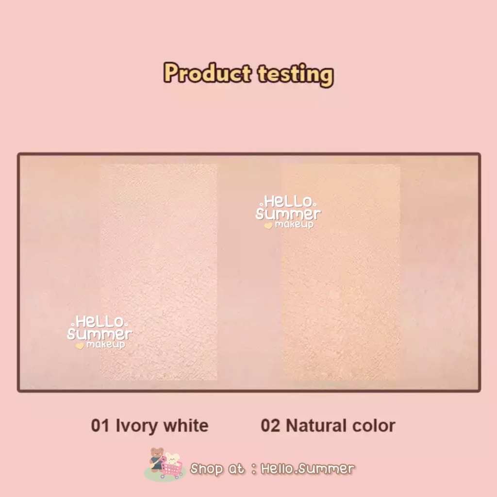 𝐁𝐄𝐃𝐀𝐊 𝐏𝐀𝐃𝐀𝐓 - Matt For Love Compact Powder Bedak Padat + PUFF Oil Control Free Two Way Cake