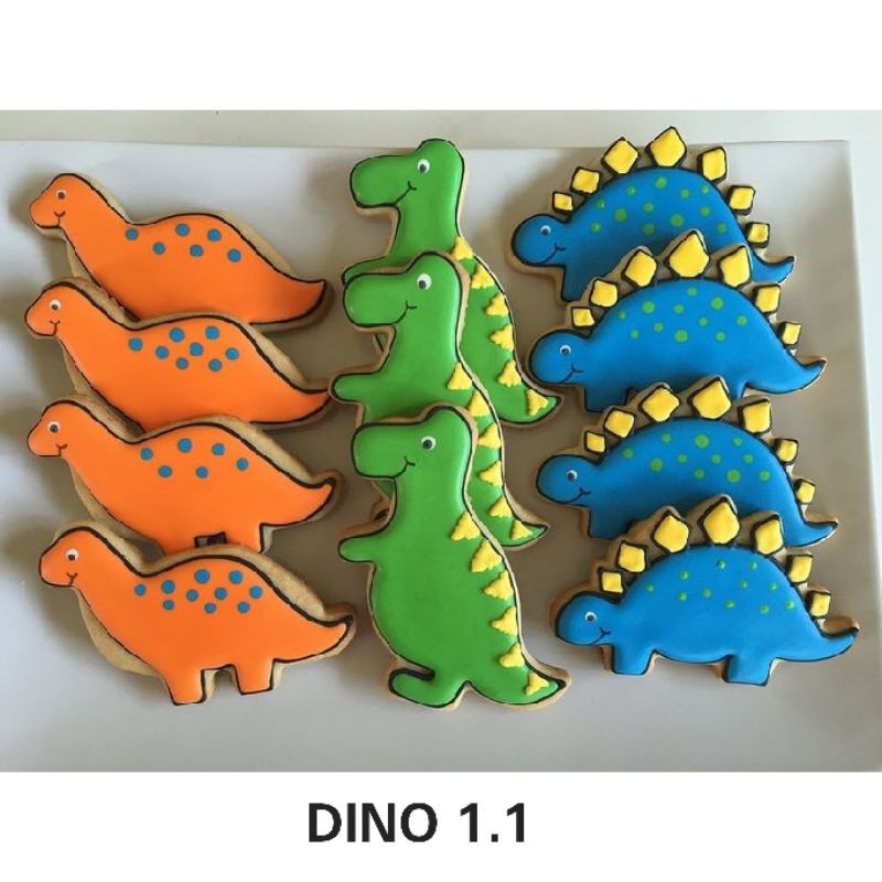 

IHANALICIOUS Butter Cookies tema DINOSAURUS 1 (kukis hias karakter)